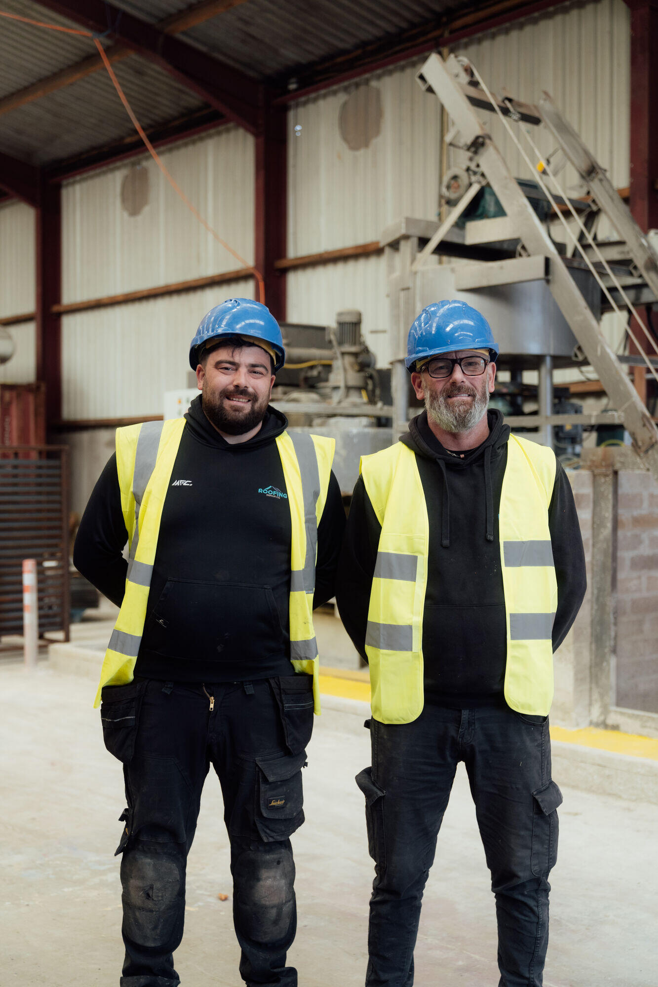 The Roofing Repair Co. team at the Bellaghy yard