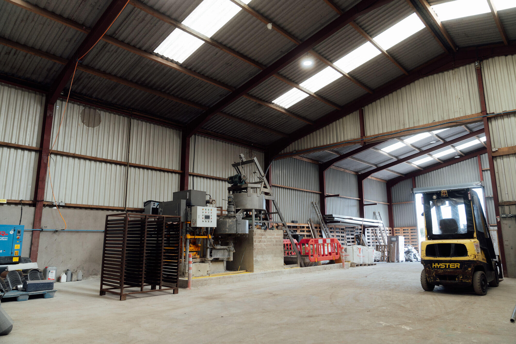 Inside the Bellaghy yard - where we manufacture our own tiles